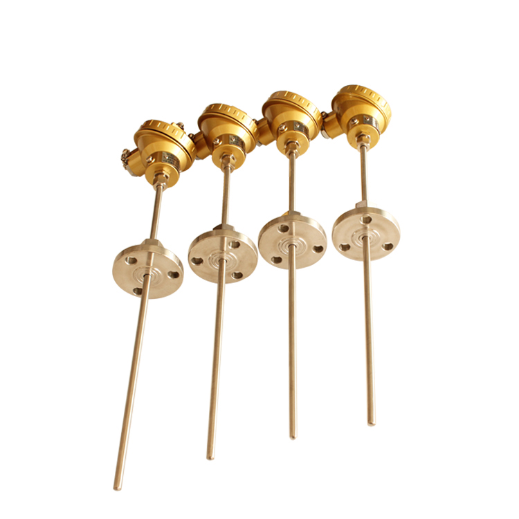 Industrial use waterproof flange armored thermocouple