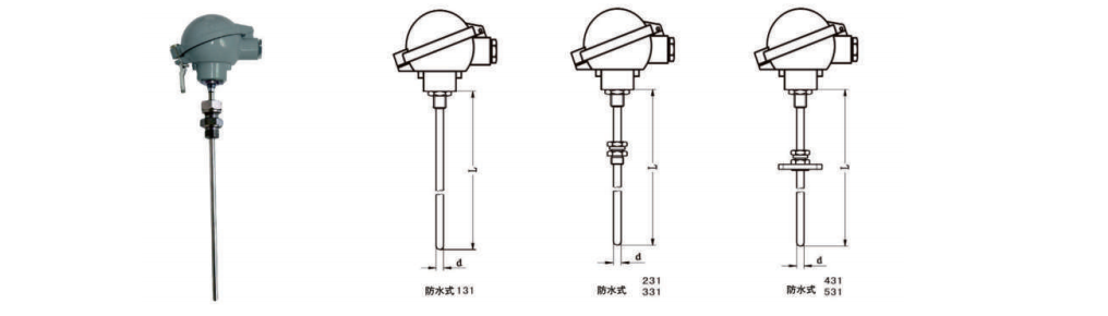 Armoured thermocouple